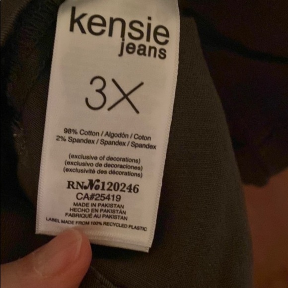 Kensie Women's Green Denim Style Jacket Size 3XL - Picture 4 of 11